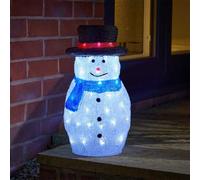 Samuel Alexander 44Cm Battery Operated Led Light Up Acrylic Christmas Snowman Decoration