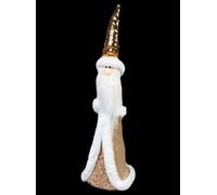 44cm Gold Santa - Christmas Figurine Shatchi Gold One Size