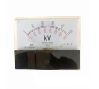 44L1 100V Input Analog AC Voltmeter Meter 3KV-100kV Cannot Directly Use 80x100mm 1Pcs(AC50KV 100V)