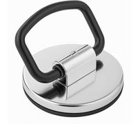 44mm Chrome Sink Plug with Handle - Plastic Plug for Kitchen & Bathroom Basin - Easy Grip - Chrome Plated Finish - Fits Standard UK Plugholes - 1 Pack