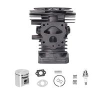 44mm Cylinder Piston Kit, High Silicon Aluminum Alloy, Lightweight and Durability, Improved Thermal Conductivity, Strong Gas Compression Ability Come with -