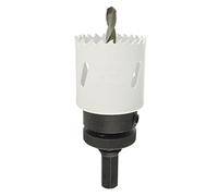 44mm HSS Hole Saw Holesaw Bi-Metal Blade Cutter Drill and Drill Adaptor Arbor