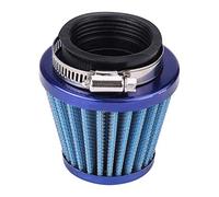 44mm Motorcycle Clamp-On Air Intake Filter Kit, Universal Auto Cold Air Intake for Dirt Pit Bike Air Filter HIgh Flow for Gy6 ATV Quad 4 Wheeler Go Kart Buggy Scooter Moped (Blue)