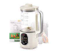 44oz Homemade Nut Milk Maker Machine Soy Almond, Oat, Juice, Coconut for Plant-Based Drinks with Self Clean, Boil Water, Delay Start, Keep Warm, 12-Hour Smart Timer