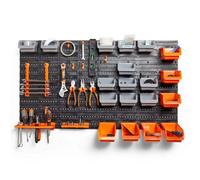 44Pc Pegboard & Hook Set With Wall Panels