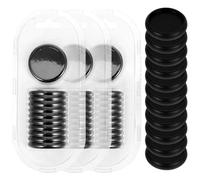 44pcs Black Abs Loose Leaf Binding Rings for DIY School Notebooks