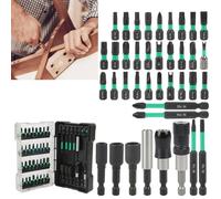 44PCS Hex Socket Set Screwdriver Bits with 44pcs 44 Pieces Hex Suitable for Storage Providing Adaptability for Various tasks from Simple Repairs to Complex Projects