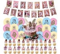 44Pcs Martinez Party Supplies - Birthday Decorations, Banner, Balloons, Cake Decorations, Cupcake Toppers For Kids Music Fans
