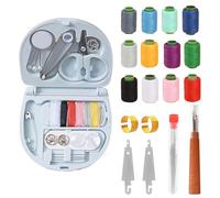 44Pcs Mini Sewing Kit, Sewing Kits Professional, Travel Sewings Kit Including Sewings Needles Thimble Needle Threader Suture Remover Storage Case for Home and Emergency Repairs