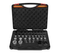 44PCS Nut and Bolt Thread Checker, Aluminum Alloy Imperial and Metric High Accuracy Thread Gauge Set with Storage Box for Automotive Plumbing Industrial Use