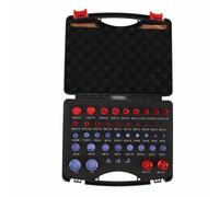 44pcs Nut and Bolt Thread Checker, Aluminum Alloy Red Blue Nut and Bolt Size Gauge, Upgraded Inch Metric Nut and Bolt Identifier Gauge Set