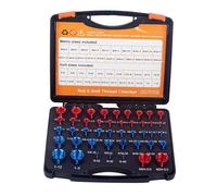 44Pcs Nut and Bolt Thread Checker Metric Compact for Plumbers Auto Mechanics