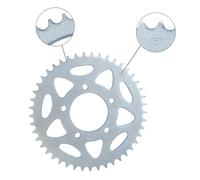 44T 45T 46T Teeth Rear Sprocket Chain Wheel Compatible With Dirt Bike Motorbike Accessories Fits TRK502C BG300 BN302 TNT300 BJ250 Models(1Pc 45T)