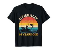 44th Birthday Fishing O'Fishally 44 Years Old Fisherman Men T-Shirt