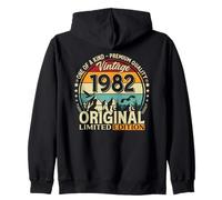 44th Birthday Gift Man Woman Original Vintage 1982 Zip Hoodie