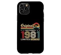 44th Birthday Gift Men Women Original November 1981 Case for iPhone 11 Pro
