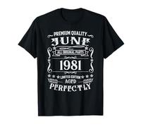 44th Birthday Legends Were Born In June 1981 T-Shirt