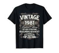 44th Birthday Man Woman 44 Years 1981 Decoration Fun T-Shirt