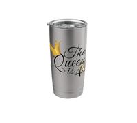 44th Birthday Party The Queen is 44 Gift Ideas for Her Stainless Steel Insulated Tumbler