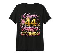 44th Birthday Queen Chapter 44 Fabulous Since 1982 Women Premium T-Shirt
