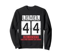 44th Wedding Anniversary Unlocked Level 44 birthday complete Sweatshirt