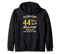 44th Year Wedding Anniversary Zip Hoodie