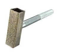 45 * 100mm Heavy Duty Handheld T-Shaped Diamond Grinding Wheel Dresser Diamond Wheel Dresser Head Grinding Disc Wheel Stone Dresser Tool Dressing Bench Grinder,Non-Slip Grip Handle, Rectangular Tip