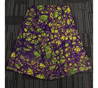 45.2 x 215.7/6yards Inch African 100% Cotton Wax Print Batik Fabric with Double-Side Full Printed Decorative Fabric ，for Sewing DIY Home Farmhouse Party Festival (Style 24)