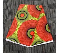 45.2 x 215.7 Inch African 100% Cotton Wax Print Batik Fabric with Double-Side Full Printed Decorative Fabric (Style 42)