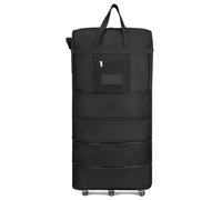 45-22inch Waterproof Portable Travel Rolling Suitcase Air Carrier Bag Unisex Expandable Folding Oxford Bags with Wheels for Travel(39inch)