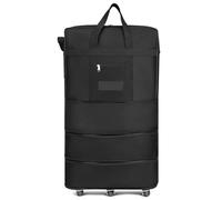 45-22inch Waterproof Portable Travel Rolling Suitcase Air Carrier Bag Unisex Expandable Folding Oxford Bags with Wheels for Travel(25inch)