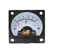 45 * 45mm DC 10V 15V 20V 25V 30V 50V 100V SO45 Pointer Type Voltage Analog Meter(50V)