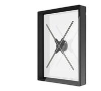 45/50cm 3D Fan Hologram Projector Integrated Machine Wifi Led Sign Holographic Lamp Player With Cover Advertising Display Light(P50 Black)