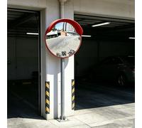 45 55 60 75 80 100 Cm Dia Driveway Mirrors for Blindspot on Pole, Large Convex Traffic Mirror for Parking Lot Corner Security, Outdoor Mirrors Weather Proof(Dia-24in/60cm)