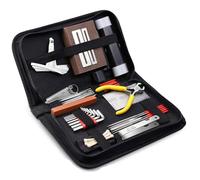 45/72PCS Guitar Tool Kit For Set Up Guitar Repairing Maintenance Tool Kit With Guitar Strings/Bridge/Pins Accessories(45 PCS)