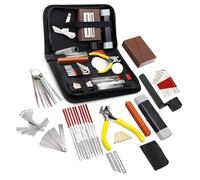 45/72PCS Guitar Tool Kit for Set Up Guitar Repairing Maintenance Tool Kit with Guitar Strings/Bridge/Pins Accessories guitar making tools (Color : 45pcs)