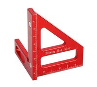 45/90 Degree Aluminium Miters Triangle Ruler Scribers High Layout Multi-Purpose Measuring Tool for Engineers Three Dimensional Measuring Tools