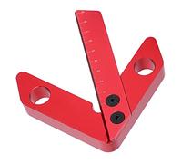 45/90 Degree Center Finder Scriber, Aluminum Alloy Line Gauge for Woodworking, Accurate Center Measuring Tool with Dual Angles for Marking Shafts and Discs