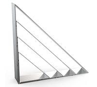 45/90 Degree Triangle Cookie Cutter Set - 5 inch, 4 inch, 3 inch, 2 inch - Half Square Right Angle Triangle Geometric Frame Plaque Cookie Cutters Shapes Molds - Stainless Steel