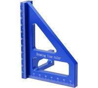45 90 Degree Triangle Ruler Aluminum Alloy Measuring Tool