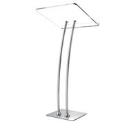 45'' Acrylic Podium Stand, Ultra Clear Iron Podium Pulpits for Churches, Modern Podium Lectern for Church,Conference,Speech,Classroom, 114.3cm x 59.94cm x 39.87cm (Clear)