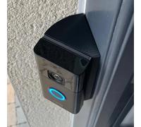 45° Angle Mount for Ring Doorbell - Universal Wedge Mounting Bracket | Improves Viewing Angle for Entryways & Driveways | Easy to Install | Weather-Resistant Wall Plate