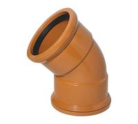 45° Bend (Double Socket) 110mm Underground Drainage Pipe Fittings Bend Trap Gulley Socket Grid Coupler