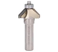 45° Chamfer Bit Diamond Tipped Router Bit, CNC Milling Cutter Tool for Woodworking, 1/2x1/2x2T Carbide - Tipped Chamfering Bit with 12.7mm Shank for Automated CNC
