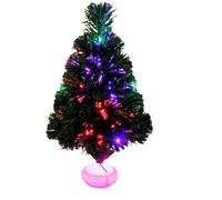 45 cm Christmas Tree Main Artificial Christmas Tree Fibre Optic Christmas Tree Actuated with Colour Changing Light Shrubbery Xmax by Yunhigh - Multicoloured