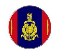 45 Commando Royal Marines Military Round Metal Fridge Magnet And White Gift Box