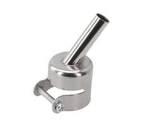 45° Curved Hot Air Rework Nozzle Stainless Steel 3-10mm Inner Diameter | Angled 45° design reaches tight board areas that straight nozzles cannot, improving solder rework.