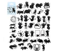 45 Cute Cat Stickers, Cartoon Scrapbook, Kawaii Scrapbooking Journaling for Laptops, Gifts for Adults, Child