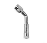 45 Degree and 135 Degree Air Nozzle Extension Tube Compatible with For Scooter Motorcycle Unicycle Bicycle Tires and Standard Valve Systems (Silver 135°)