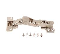 45 Degree Beveled Kitchen Cabinet Hinges, Soft Close Cabinet Door Hinges, 125 Degree Angle Zinc Alloy Hinge with Finish for Kitchen Bathroom Cupboards, 3D Adjustable (35 Cups (Without Cushioning))